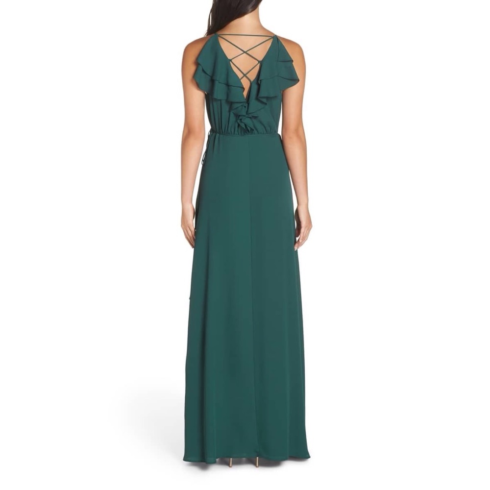 WAYF JAMIE RUFFLE WRAP MAXI DRESS ❤️IN STORES❤️ - Picture 2 of 5